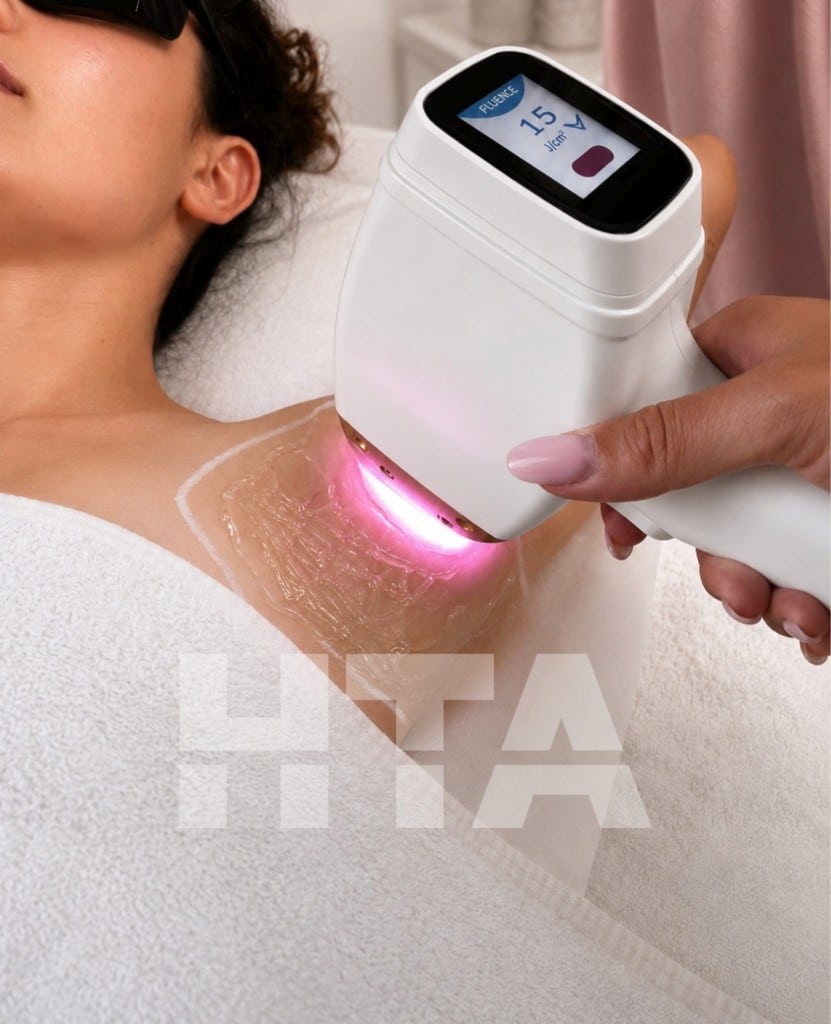Séance d’épilation laser HTA 3Wave des aisselles